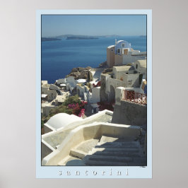 Impresión Poster Santorini (fotografía cinematográ