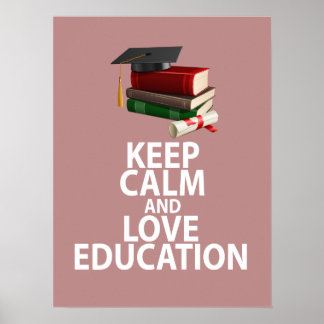 Impresión Poster única de Educación para mantener