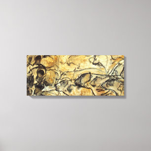 Impresión prehistórica del arte de la lona de lo