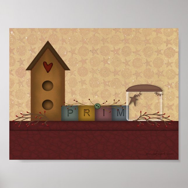 Impresión primitiva de estante de campo (Frente)