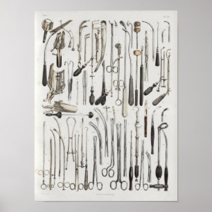 Impresión quirúrgica de la anatomía del vintage de