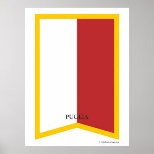 Impresión regional del arte del escudo de Puglia