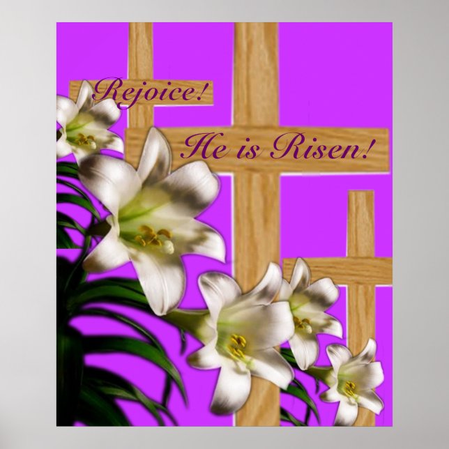 Impresión religiosa de Posters de Pascua - ¡Se lev (Frente)