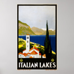 Impresión retro de anuncio de Poster de viajes por