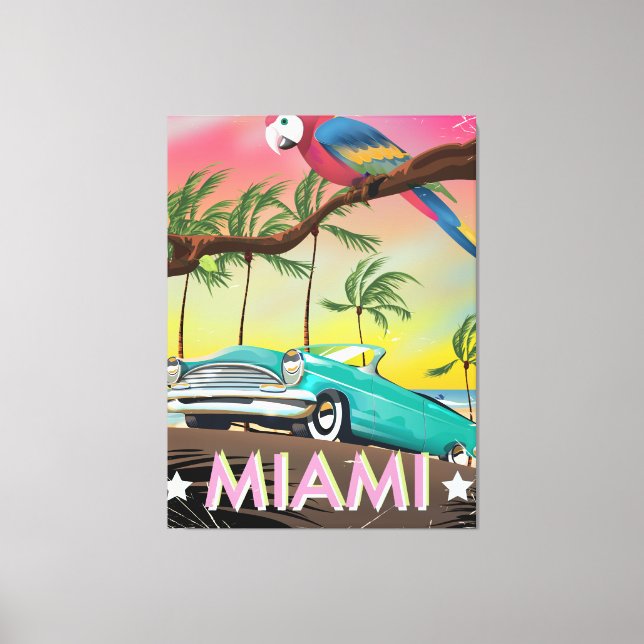 Impresión retro de Miami (Anverso)