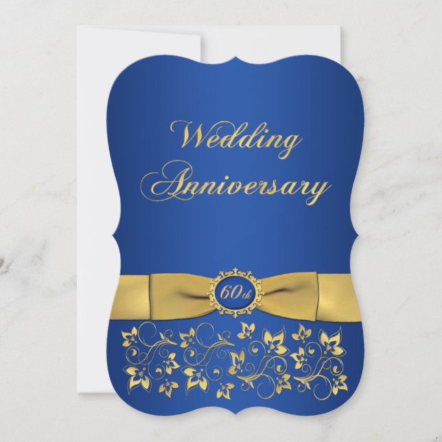 IMPRESIÓN RIBBON Fancy Shape Invitación a los 60 a (Anverso)