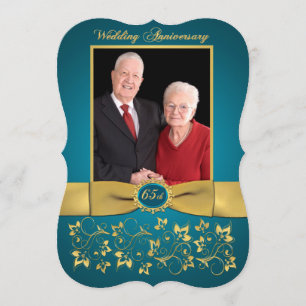 IMPRESIÓN RIBBON Fancy Shape Invitación al 65º ani