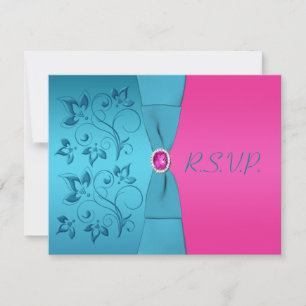IMPRESIÓN RIBBON Fuchsia, tarjeta de respuesta tur