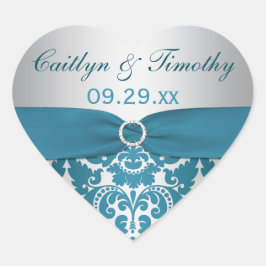 IMPRESIÓN RIBBON Silver, Verde azulado Pegatina de