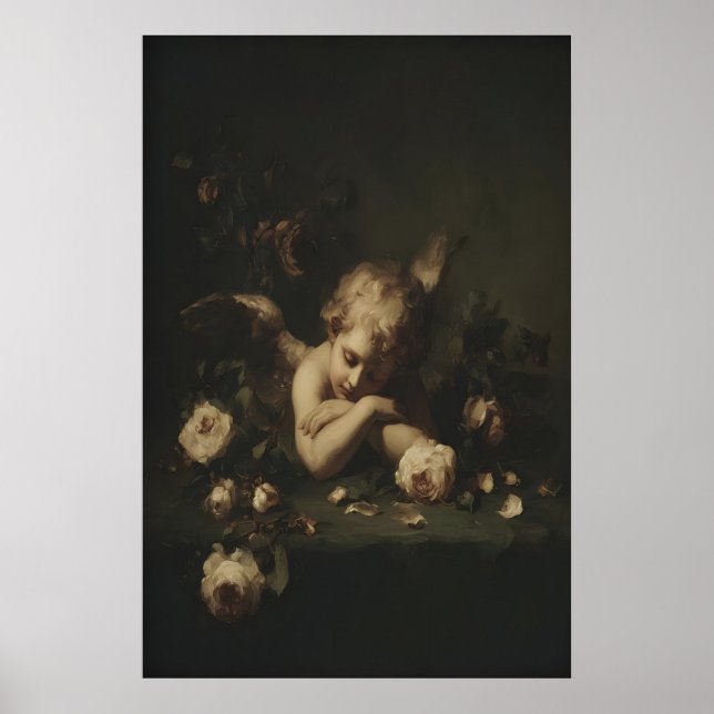 Impresión Romántica Gótica de Querubín, San Valent (Frente)