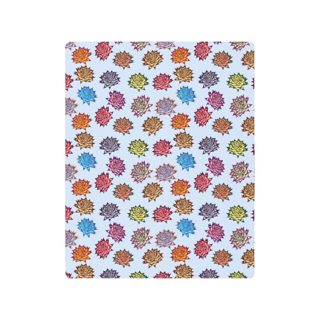 Impresión Rosa Araña, Patrón floral de estilo mode (Anverso)