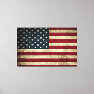 Impresión Rustic American 50 Star Flag