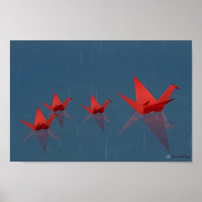 Impresión silenciosa del día lluvioso (Frente)