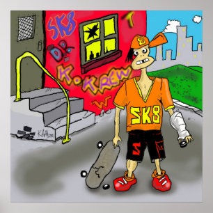 Impresión "SK8" - por Kev Moore