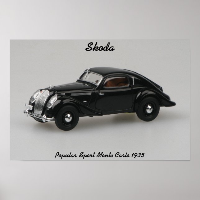 Impresión Skoda popular deportiva Monte Carlo 1935 (Frente)