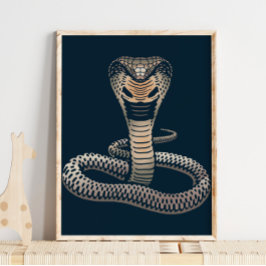 Impresión sobre la vida silvestre King Cobra | Cob