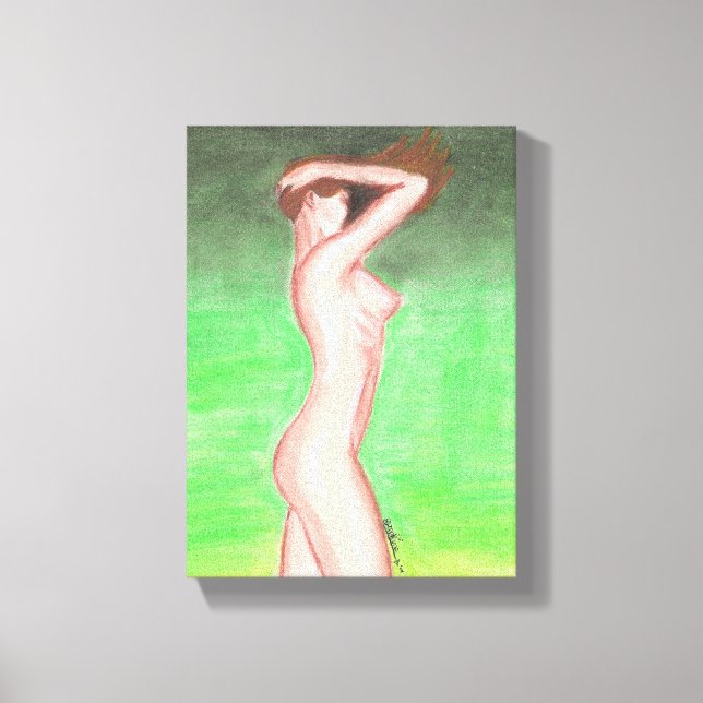 Impresión sobre Tela (pastel graso) -20x28x1,91cm (Anverso)