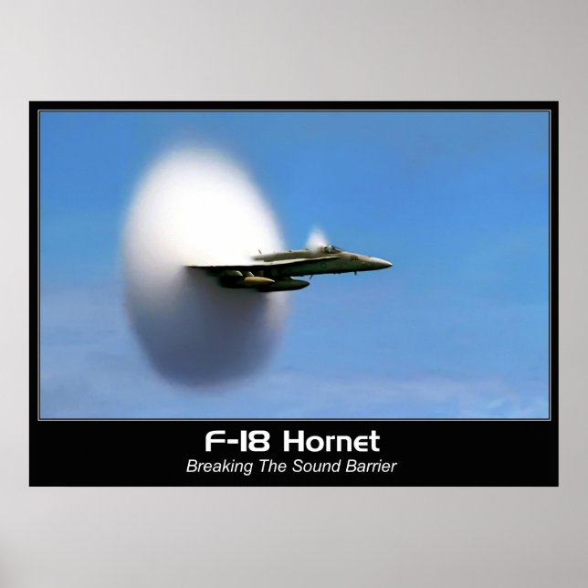 Impresión Sonic Boom F-18 Hornet Poster (Frente)