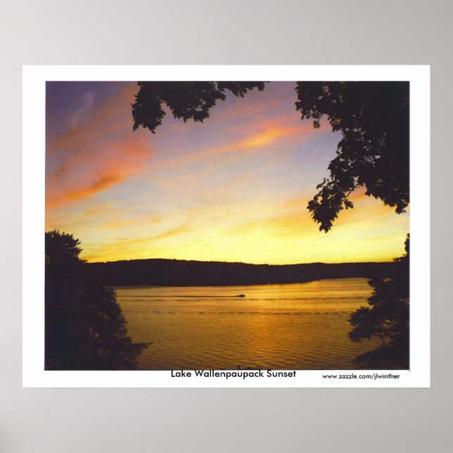 Impresión Sunset de Lake Wallenpaupack (Frente)