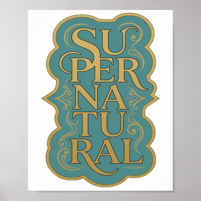 Impresión SÚPER NATURAL de oro icónico (Frente)