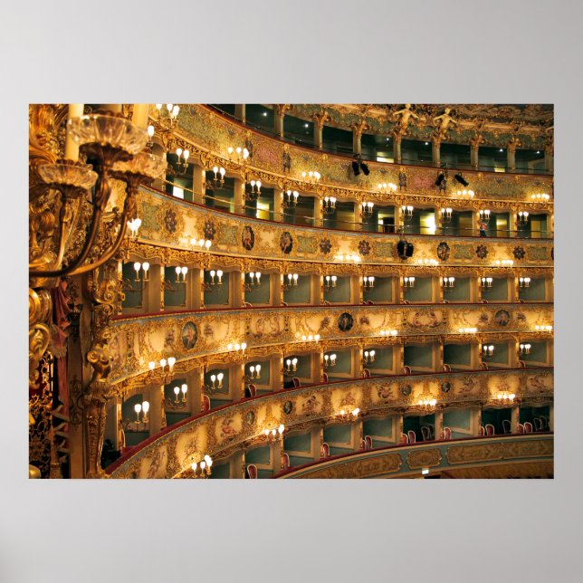 Impresión TEATRO LA FENICE, papel Poster (Matte) (Frente)