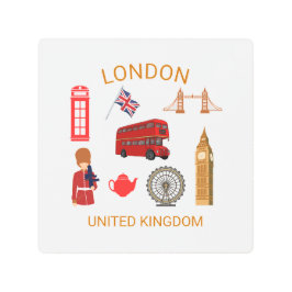 Impresión temática de viajes de monumentos de Lond