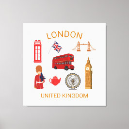 Impresión temática de viajes de monumentos de Lond