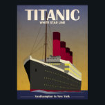 Impresión Titanic Ocean Liner Art Deco<br><div class="desc">Impresión de titanio Ocean Liner Cruise Ship Art Deco</div>