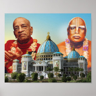 Impresión TOVP/Prabhupada/Bhaktivinoda 8 x 10