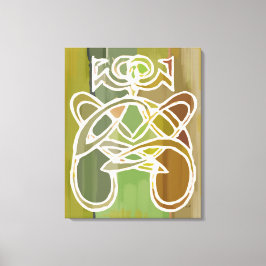 Impresión tribal moderna de diosa, abstracto boho 