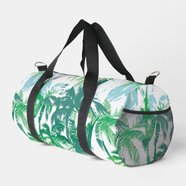 Impresión tropical de la bolsa de Duffel pequeña (Esquina derecha)