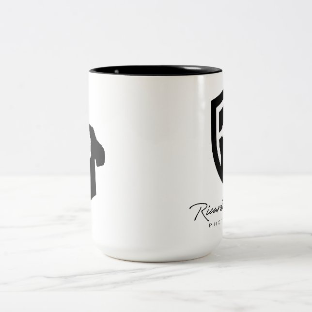 Impresión TwoTone del doble de la taza del negro (Centro)