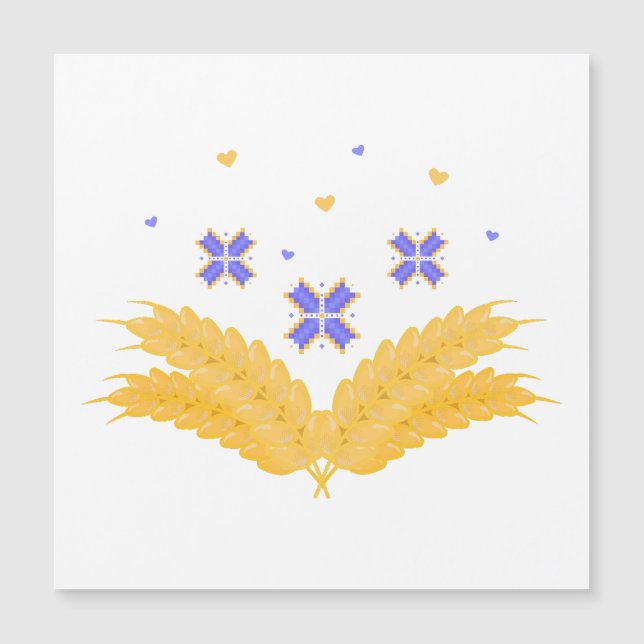 Impresión ucraniana - bordado y grano (Anverso)