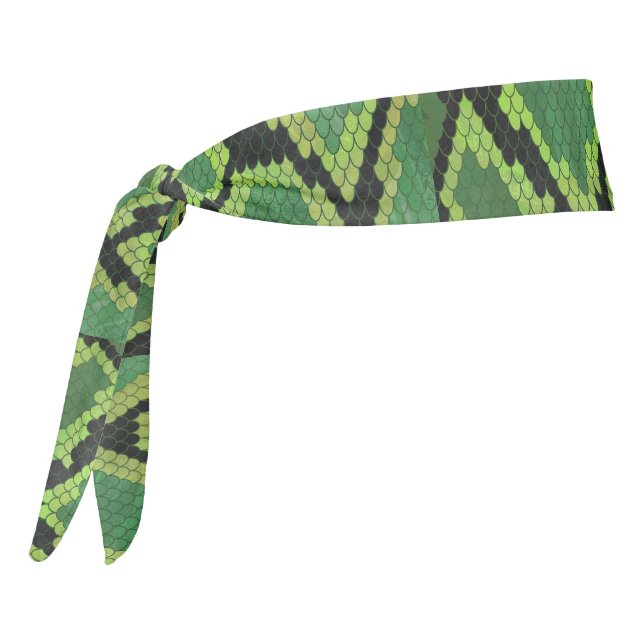 Impresión verde y negra de serpiente (Girar 270)