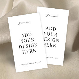 Impresión vertical de tarjeta de visita Carga tu d