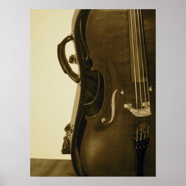 Impresión vertical Sepia Cello (Frente)