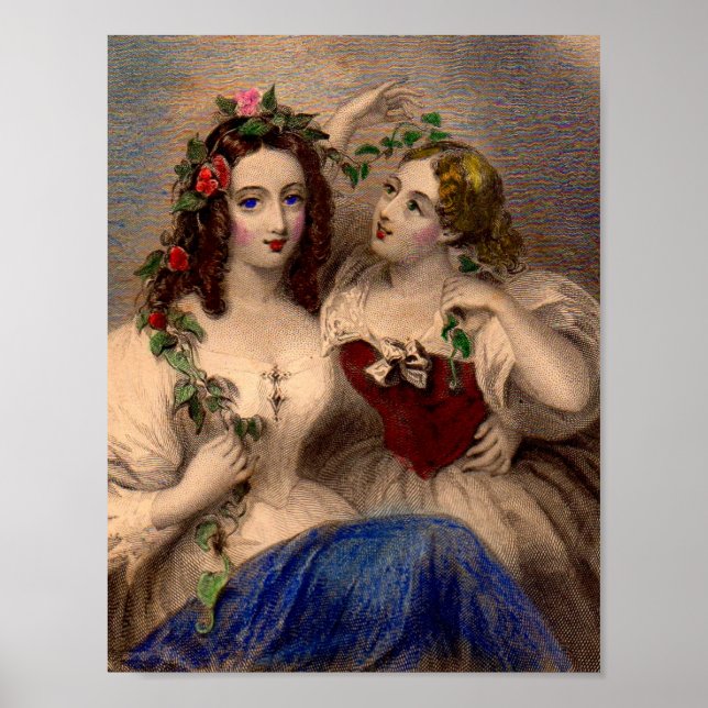 Impresión victoriana La guirnalda de la separación (Frente)