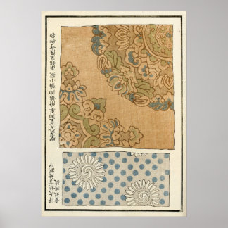 Impresión vintage de la dinastía Qing china de 187