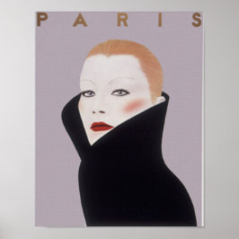 Impresión Vintage de Moda de París Francia