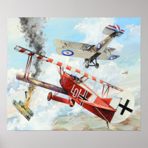 IMPRESIÓN WWI ERNST UDET FOKKER D.VII
