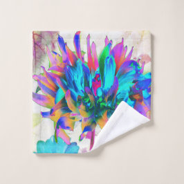 Impresionante acuarela Cactus Arcoiris Dahlia