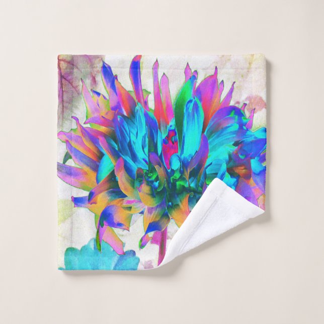Impresionante acuarela Cactus Arcoiris Dahlia (Toallita)