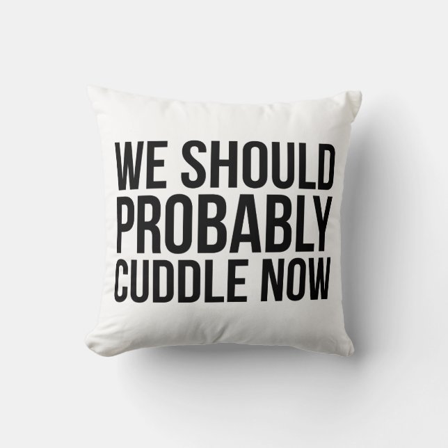Impresionante almohada de "Probablemente deberíamo (Anverso)