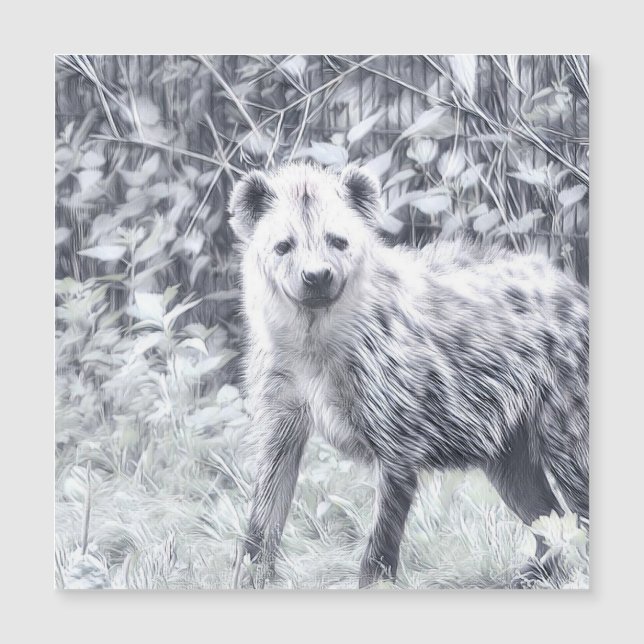 Impresionante animal - hiena (Anverso)