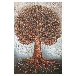 Impresionante árbol Metalizado de cobre de arte de
