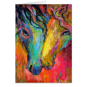 Impresionante arte de caballos