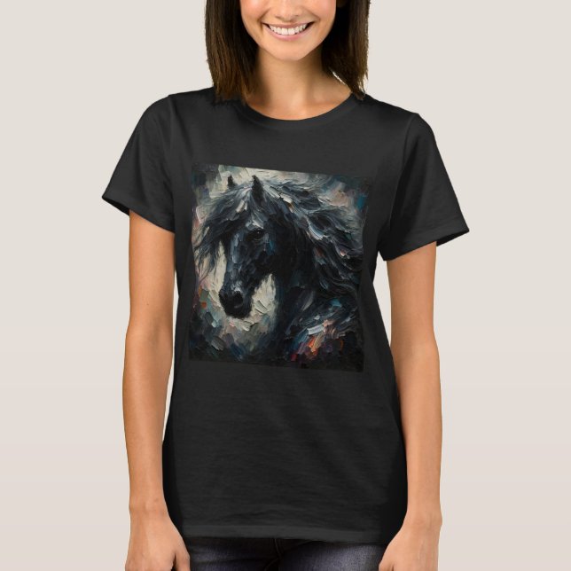 Impresionante Camiseta De Caballo Oscuro (Anverso)