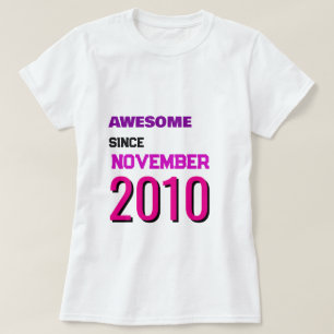 Impresionante desde el [Año] de Noviembre camiseta