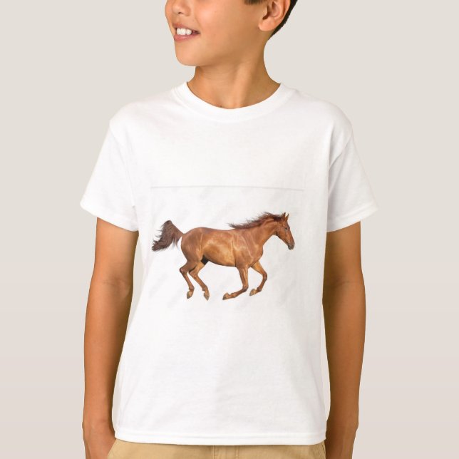 Impresionante diseño de camisetas para caballos en (Anverso)