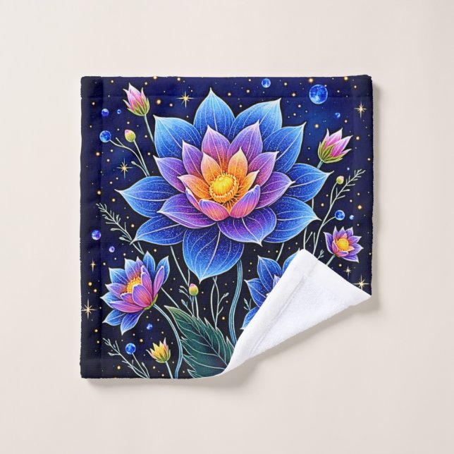 Impresionante diseño de sueños florales cósmicos (Toallita)